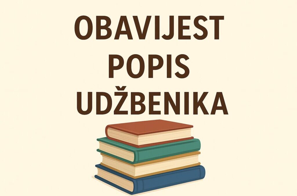 Popis udžbenika