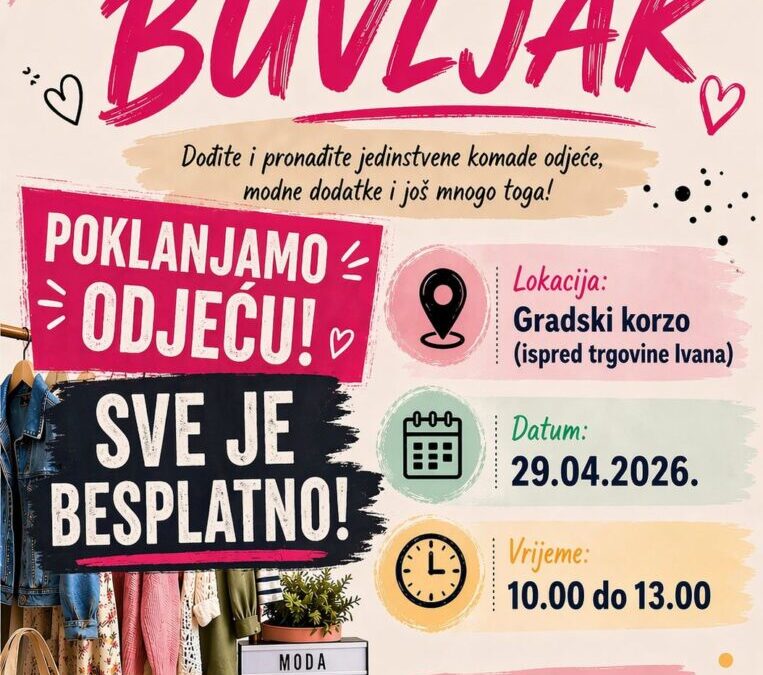 MODNI BUVLJAK NA KORZU – SVE BESPLATNO!