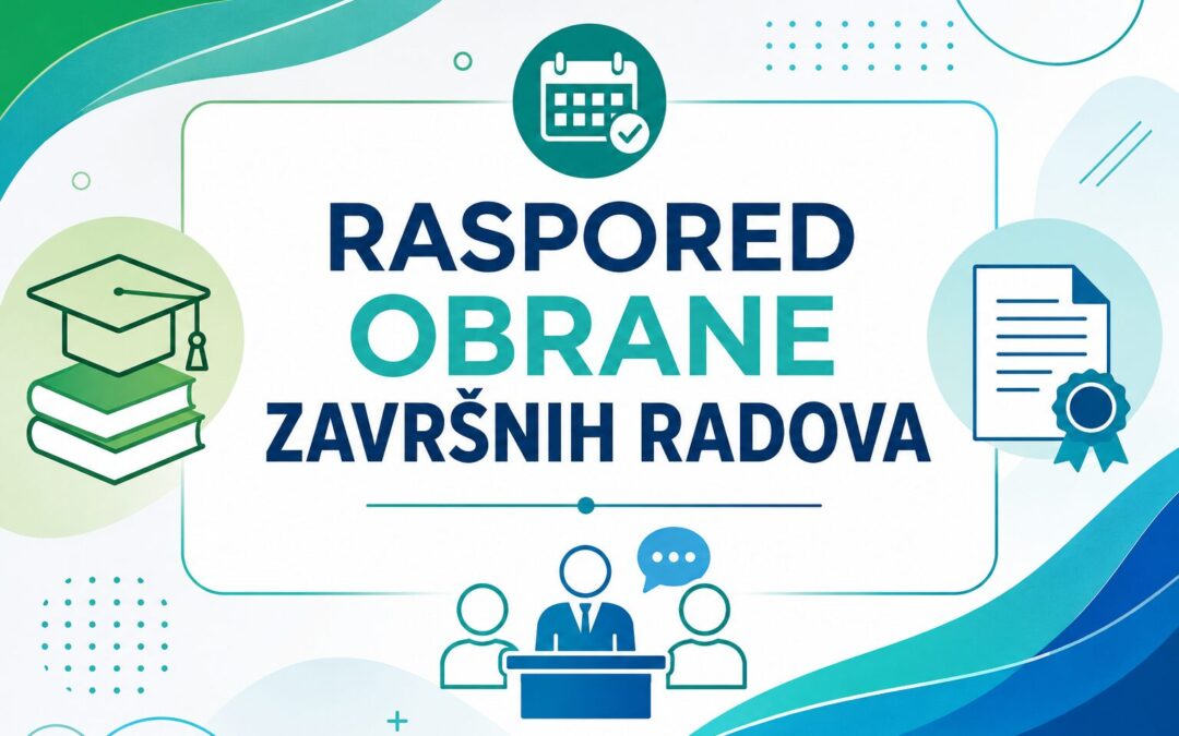 Raspored obrane završnog rada