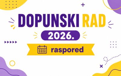 DOPUNSKI RAD 2026. – raspored