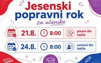 Jesenski popravni rok za učenike