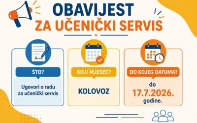 Obavijest za učenički servis