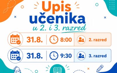Upis učenika u 2. i 3. razred
